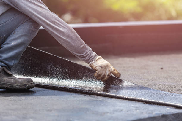 Professional Crawl Space Encapsulation technician working in Riverside, CT